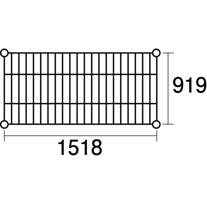 メタルラック ステンレスエレクター SLLS1520：PS2200：6段