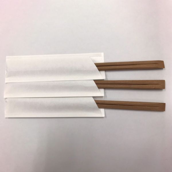 割箸 竹天削21cm (炭化)白無地ハカマ袋 マスキ | テイクアウト