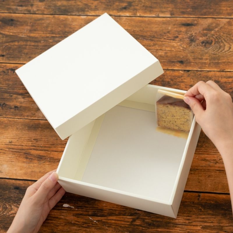 ギフト箱 無地ホワイトギフトBOX-M(10枚) ヘッズ