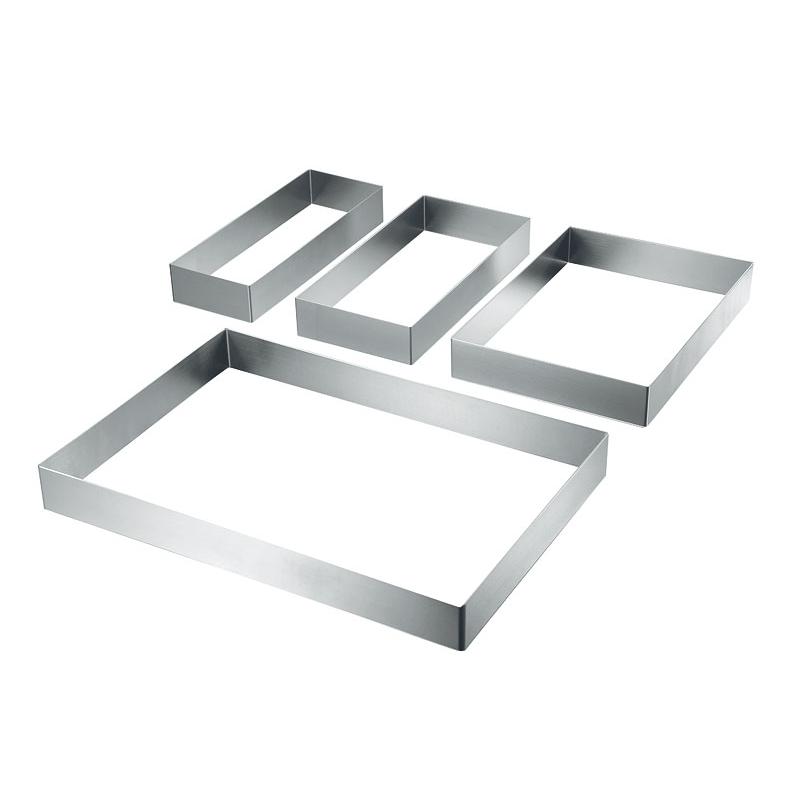 製菓・製パン用品 18-8角型スーパーセルクルリング(6取天板対応) 1/2 H30