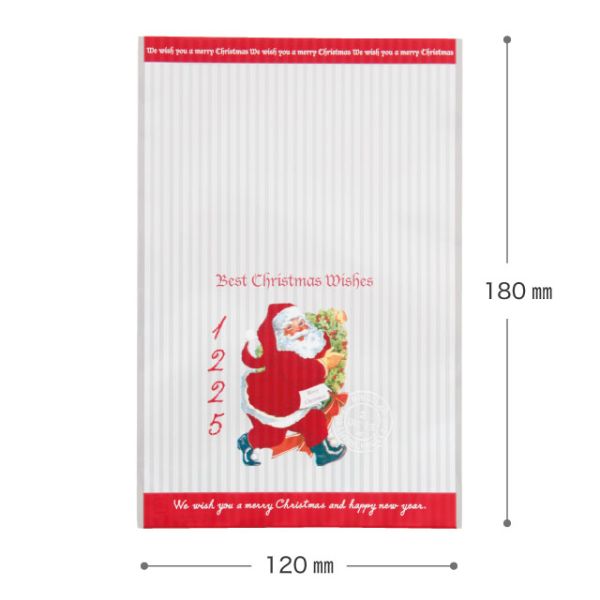 袋 クリスマスアンティークサンタ OPPギフトバッグ-4(50枚) ヘッズ