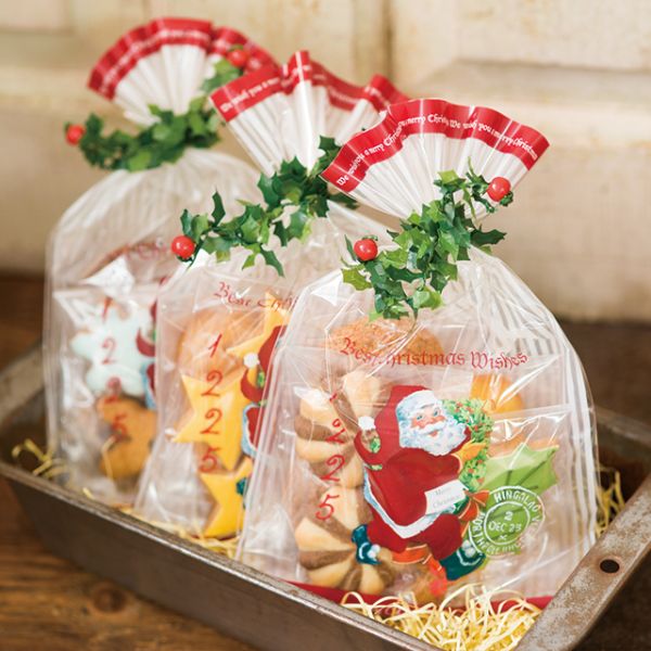 袋 クリスマスアンティークサンタ OPPギフトバッグ-4(50枚) ヘッズ