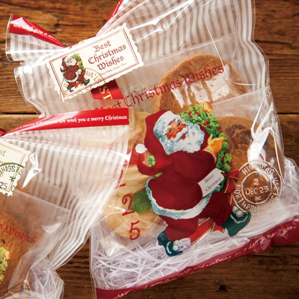 袋 クリスマスアンティークサンタ OPPギフトバッグ-4(50枚) ヘッズ