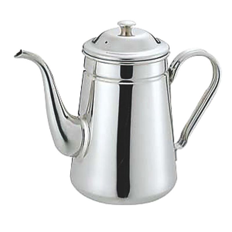 喫茶用品 18-8コーヒーポット ＃13細口 1600cc