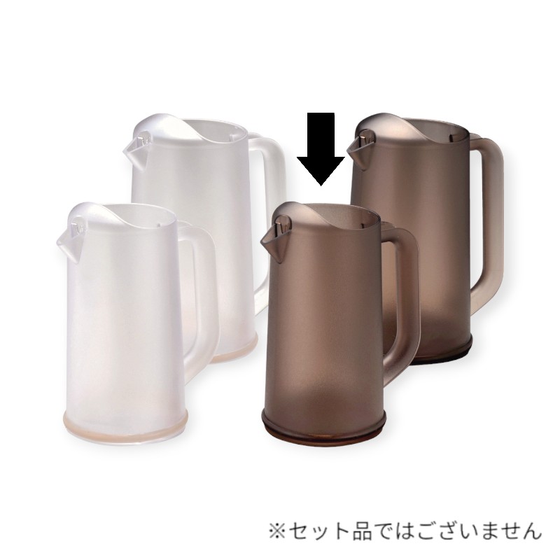 フロア用品 ポリカーボ BKワンボディーピッチャー 1.3L スモークブラウン