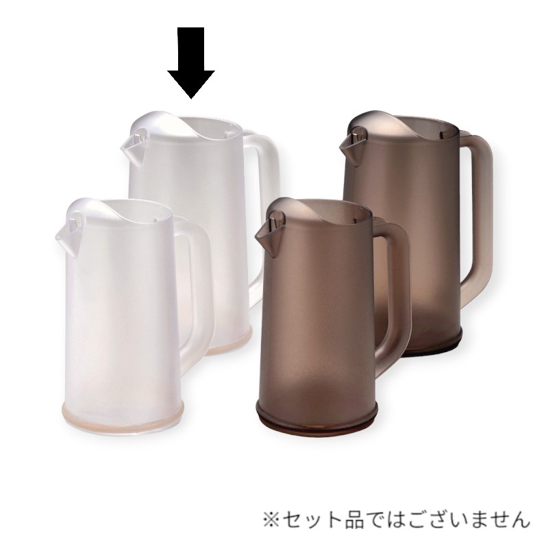 フロア用品 ポリカーボ BKワンボディーピッチャー 2.1L クリア