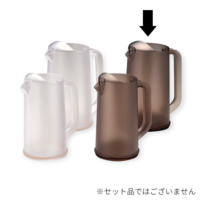 フロア用品 ポリカーボ BKワンボディーピッチャー 2.1L スモークブラウン