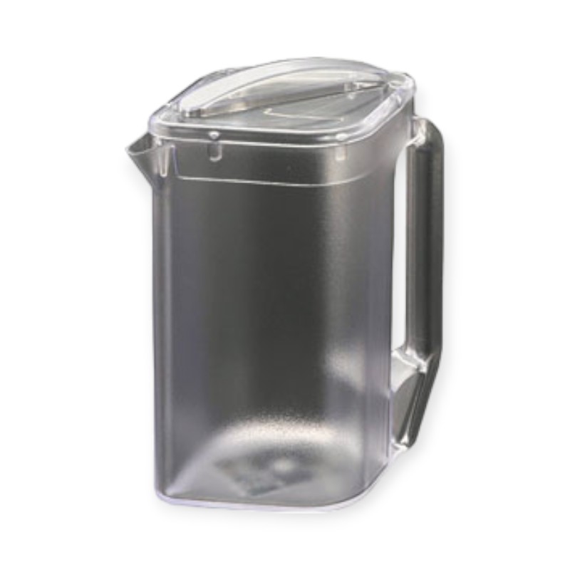 フロア用品 BK ポリカ角型ウォーターポット クリアー(2.1L)