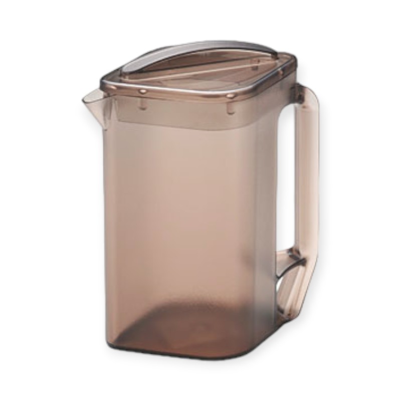 フロア用品 BK ポリカ角型ウォーターポット スモーク(2.1L)