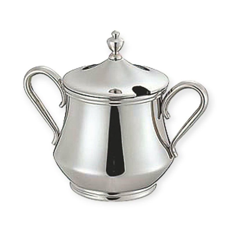 コーヒー・お茶用品 ES 18-8ダイヤ型シュガーポット 5人用 230cc
