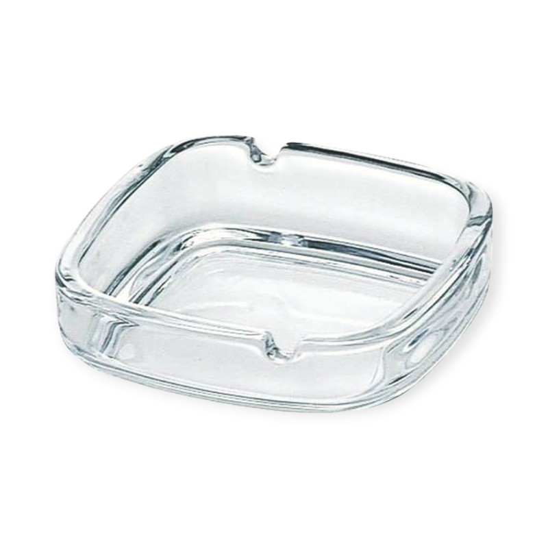 店舗用品 スクエアー灰皿 クリアー P-05536-JAN