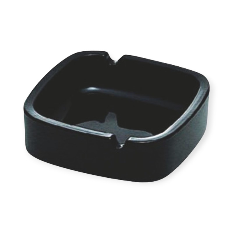 店舗用品 スクエアー灰皿 ブラック P-05536-BK-JAN