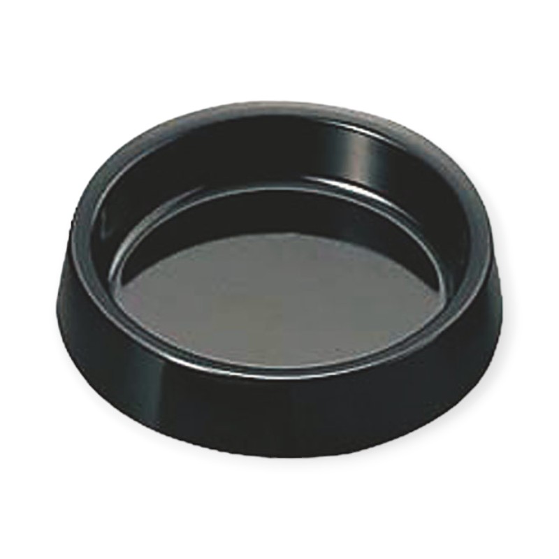 店舗用品 A-273B カラー灰皿 (丸) 黒