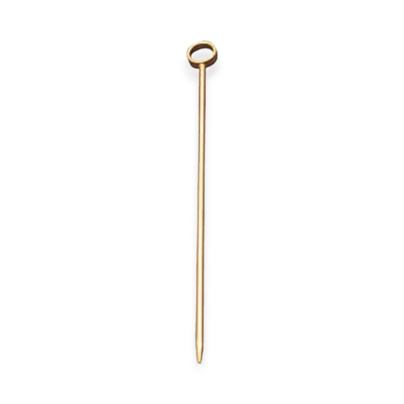 バー用品 カクテルピン(6本入) 金メッキ 丸穴