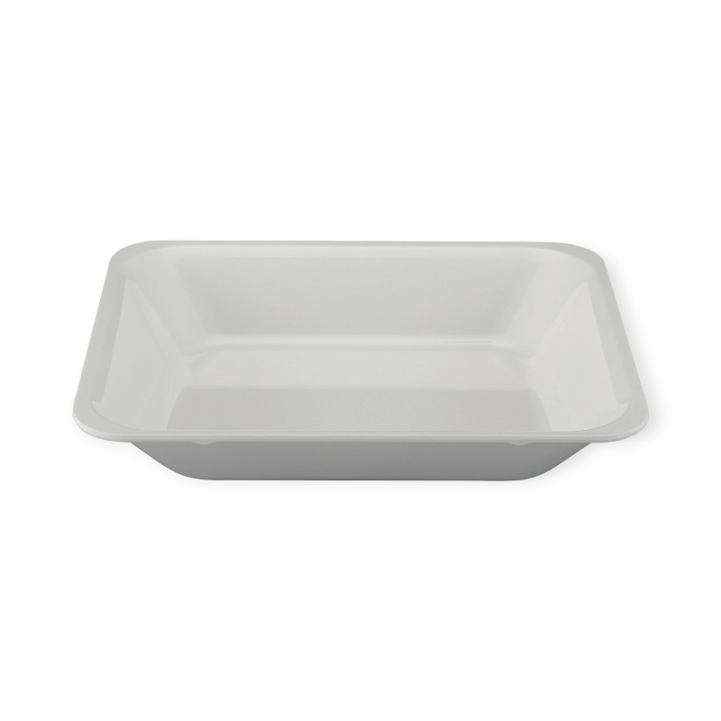 フロア用品 メラミン製フードパン 角型 1/2 白 TKO-232-W