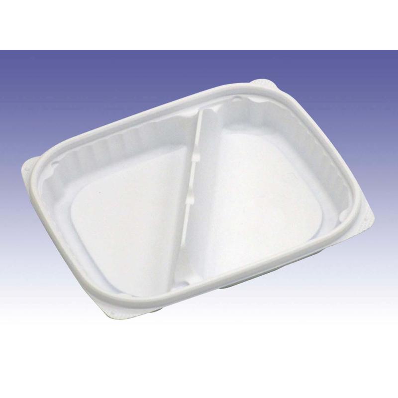 惣菜容器 D18-15R無2仕切新 白 デンカポリマー