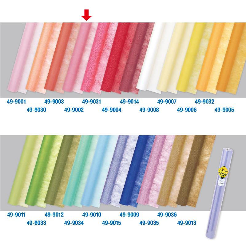 ラッピング用品 49-9002 不織布 Jロール 桃 ササガワ