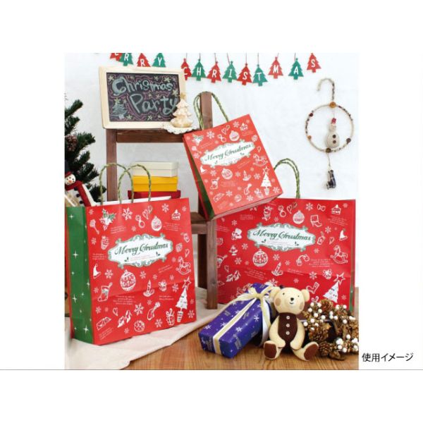 紙袋 ベルベ 1344 自動紐手提袋 T-Y アンティーク ノエル
