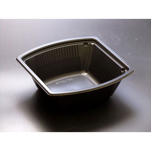 丼容器 リスパック ハイクッカー 角丼D17B 黒