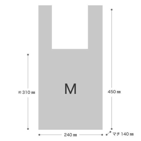 レジ袋 クリスマススノーパーティー レジ袋-M(100枚) ヘッズ
