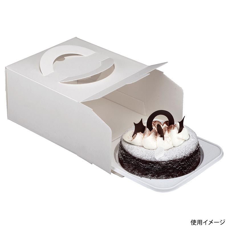 ケーキ箱 エコデコ5号トレー付 ヤマニパッケージ