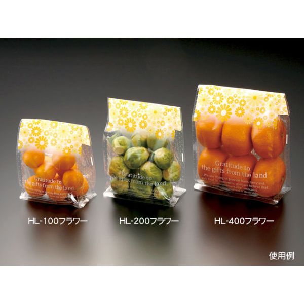 青果用袋 パックスタイル PS ハコラミ HL-400 フラワー