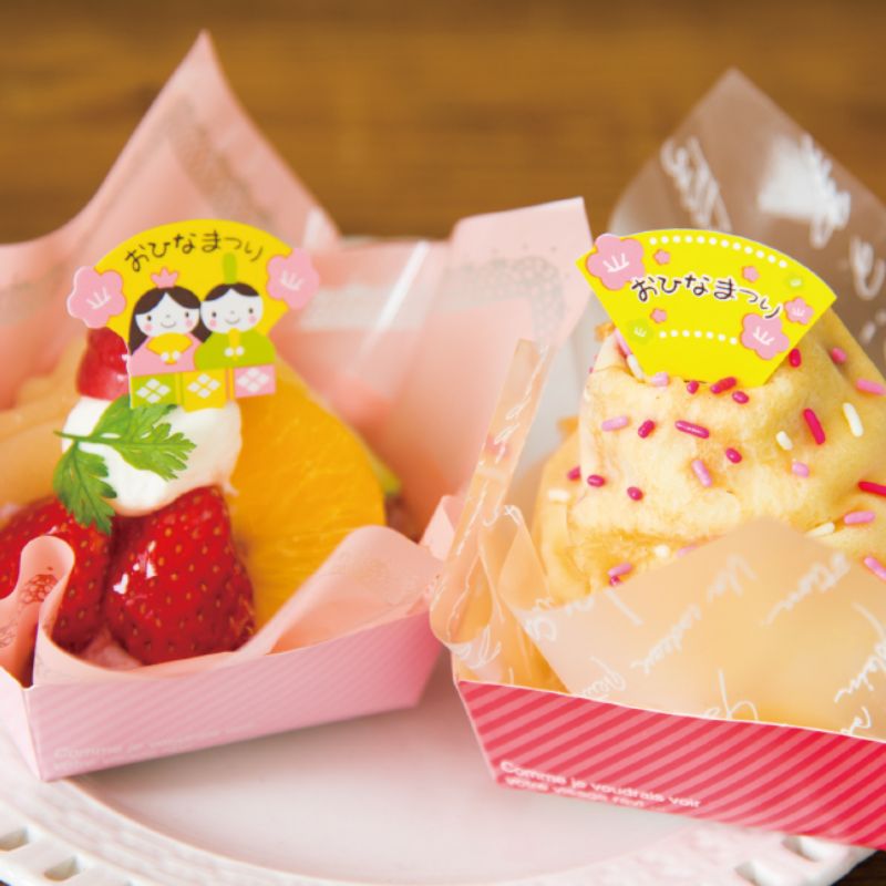スウィーツ用品 ヒナマツリケーキピック-1(100枚) ヘッズ