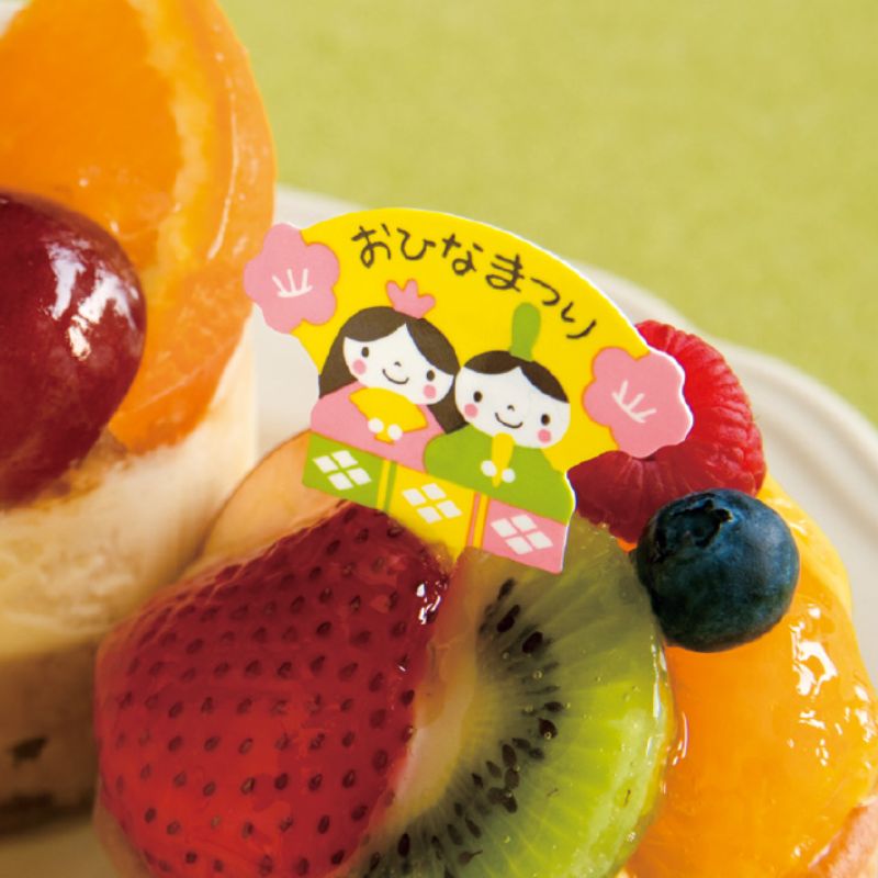 スウィーツ用品 ヒナマツリケーキピック-1(100枚) ヘッズ