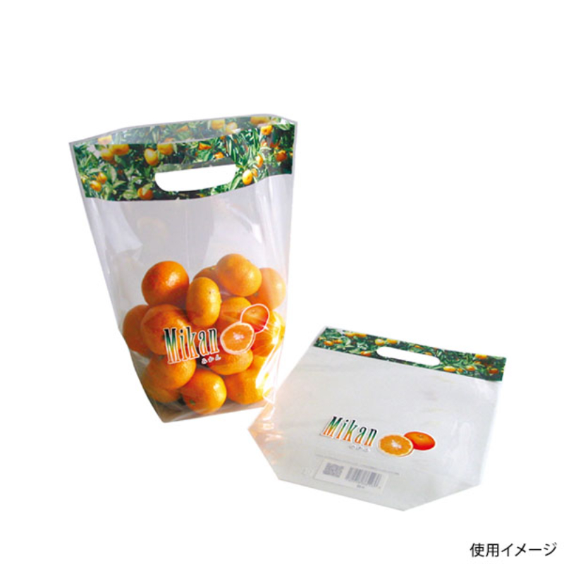 青果用袋 カラースタンドパック ミカン(大) 精工