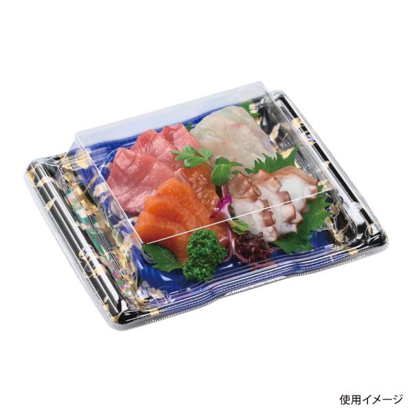 刺身・鮮魚容器 エフピコ かこみ皿19-17-1盛台 花月青