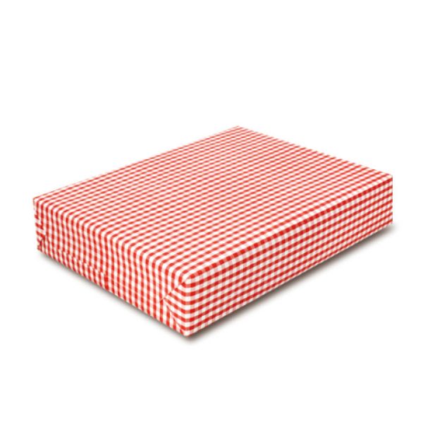 145 包装紙 ギンガム(赤) ベルベ