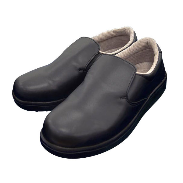コックシューズ 短靴 シェフグリップ 黒 25.0cm パックスタイル