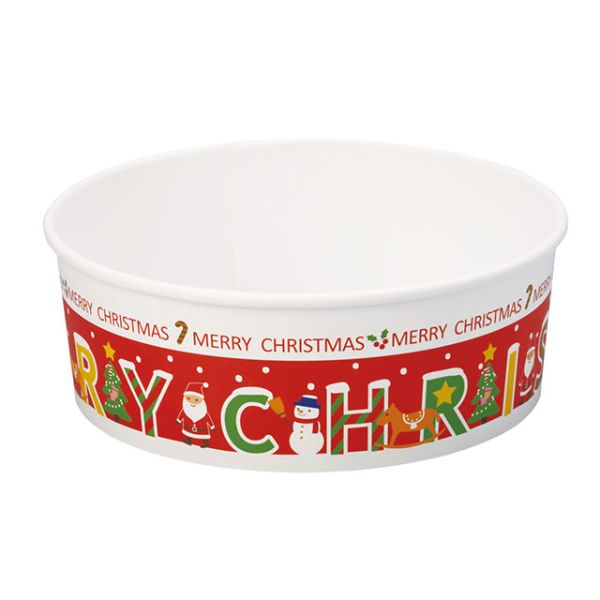 XS981 ロールフリーカップ(メリークリスマス) 天満紙器