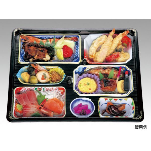 仕出し弁当容器 T-238 (蓋三彩)会席膳セット アヅミ産業