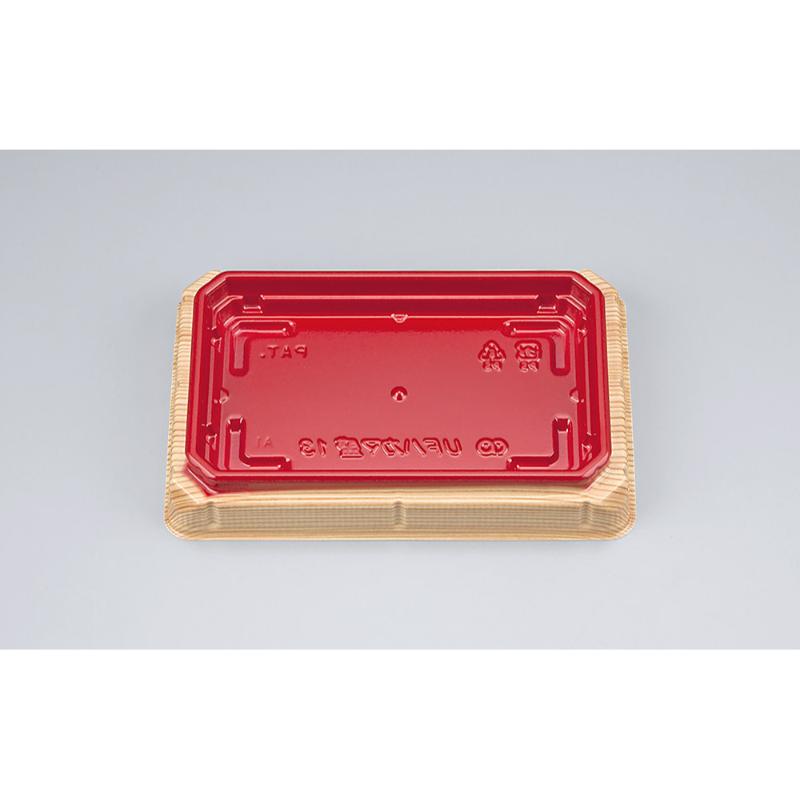 寿司容器 UFハカマ盛13 杉板赤本体(N) シーピー化成