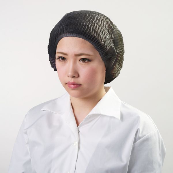 不織布キャップ パラキャップ FG-226 ブラック 東京メディカル