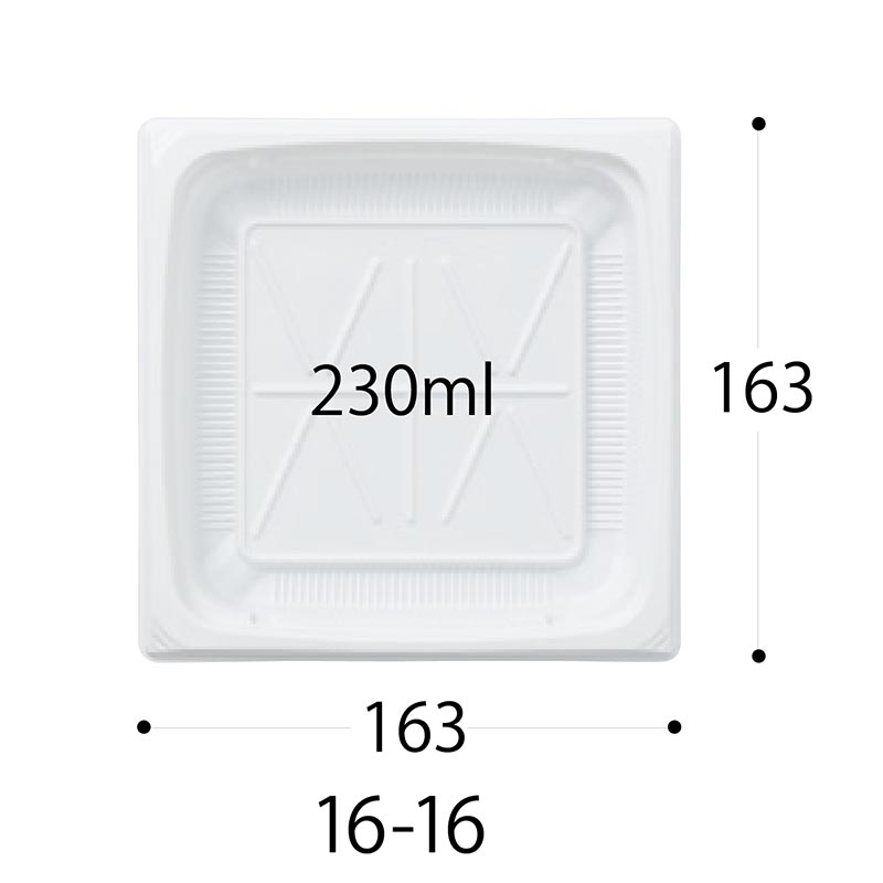 軽食容器 CT 葵 16-16 W 身 中央化学