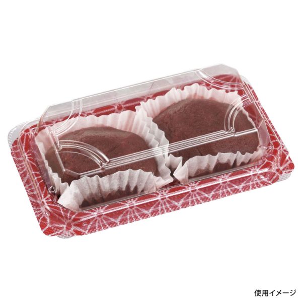 和菓子向けフードパック APW-2-1 えんじ紋 エフピコチューパ
