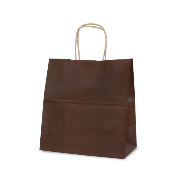 紙手提袋 1647 自動紐手提袋 T-5W カラー(カカオ) ベルベ