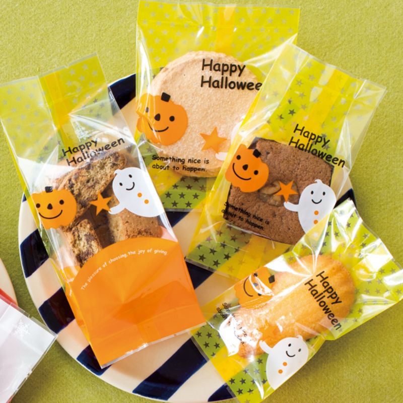 ヘッズ 脱酸素剤・乾燥剤対応(平袋) ハロウィンスイーツパック クリア-5(100枚)