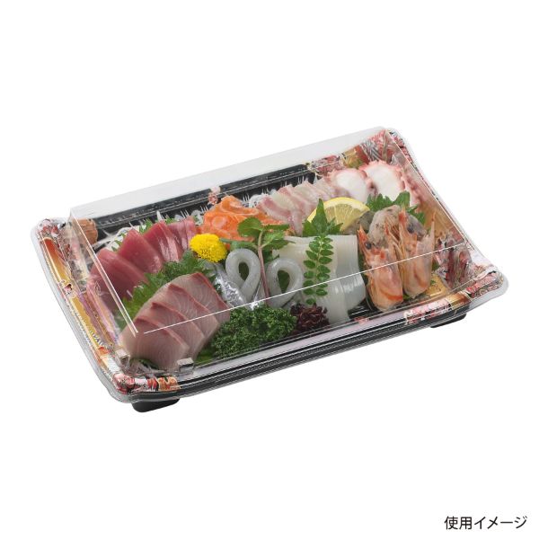 寿司容器 京錦30-19 本体 はな帯赤 エフピコ
