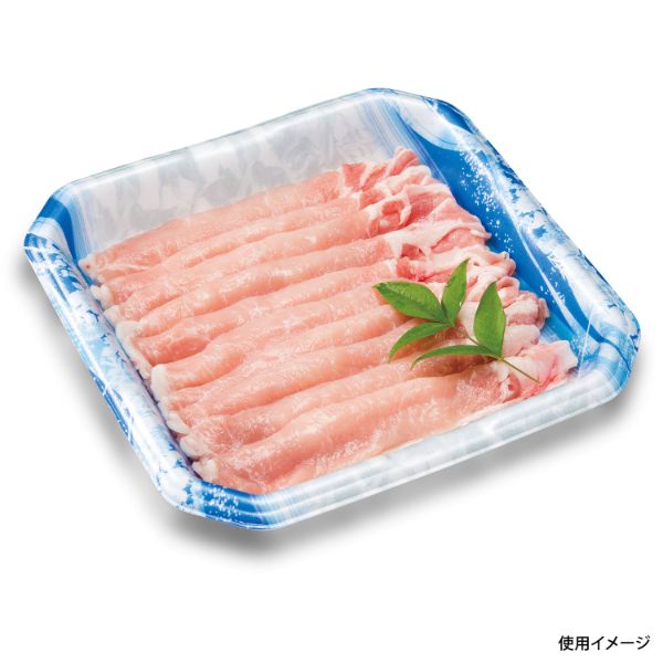 発泡トレー うましゃぶ20-20B ひおりブルー リスパック