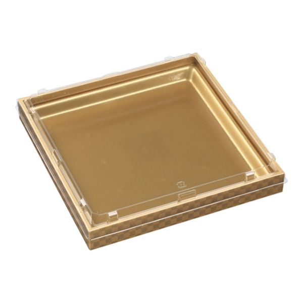 折箱容器 エフピコ WPS角235-235透明蓋付S 市松金