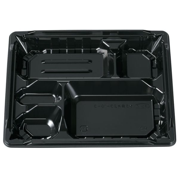 弁当容器 MS角弁 23-19-3 黒 本体 エフピコチューパ