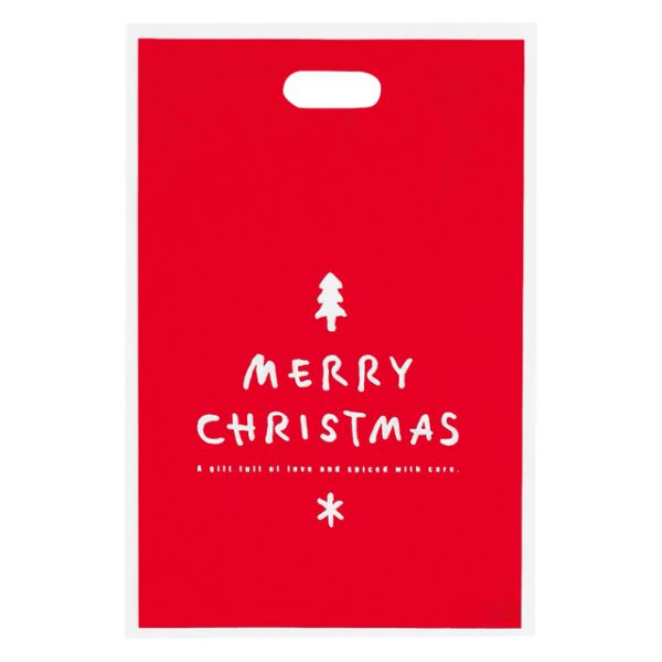 ポリ袋 シンプルクリスマス PEバッグ-3(100枚)
