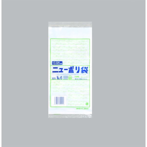 LDゴミ袋 ニューポリ規格袋0.025 No.6 福助工業