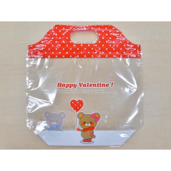 バレンタイン チャック付スタンドパック大 4H