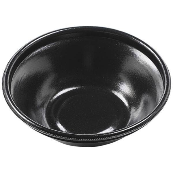 麺容器 MFP麺鉢-丸19(61) 本体 黒W エフピコ