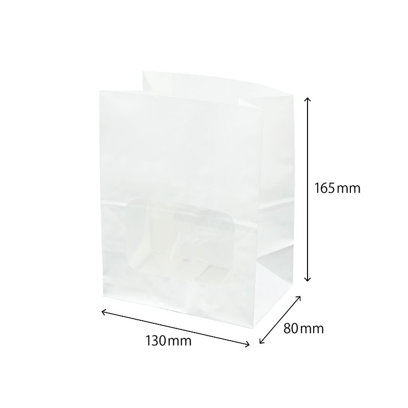 窓付袋 ウィンドウバッグ 白無地 S パックタケヤマ