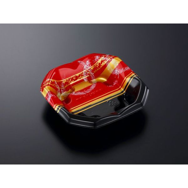 どんぶり容器 SD波音丼K18浅 弦R-BK身 中央化学